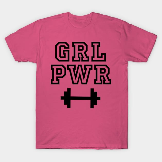 GRL PWR T-Shirt by TheBlackCatprints